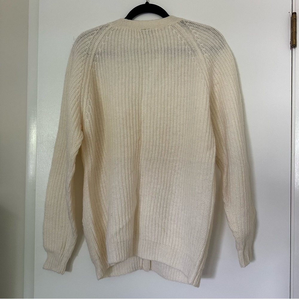 Vintage Shetland Wool Knit V Neck Button Cardigan Womens Large - Picture 4 of 5